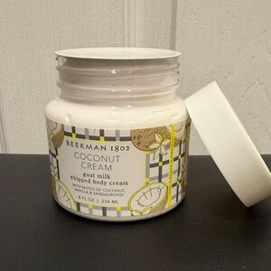 Beekman 1802 Coconut Cream Whipped Body Cream - White, Yellow